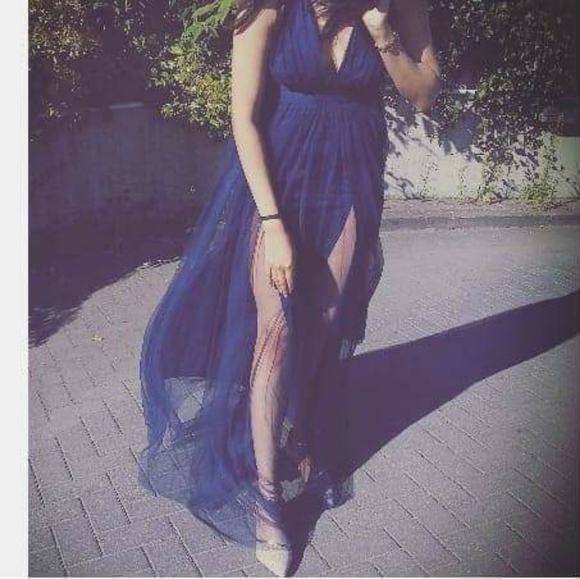 Mendocino Dark Blue Dress - Picture 2 of 3